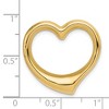 Black Bow Jewelry 14k Yellow Gold Cut Out Heart Slide, 24mm - 4 of 4