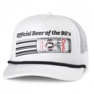 Adult Coors Light Official Beer of the 90's Roscoe Foamy Adjustable Hat - 1 of 4