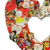 Primitives By Kathy 14.0 Inch Valentine Vintage Heart Wreath Cards Retro Postcard Door Love Food Storage Canisters - 2 of 4