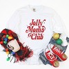 Jolly Mom's Club Distressed - Women's Garment Dyed Long Sleeve Graphic T-Shirt - 2 of 4