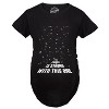 Maternity Force Is Strong Funny Pregnancy T Shirt Graphic For Expecting Mothers - Crazy Dog Maternity T Shirt - 2 of 4
