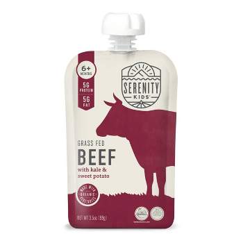 Serenity Kids Grass Fed Beef with Organic Kale & Sweet Potato Baby Meals - 3.5oz