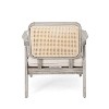 PAGED Patio Dining Chairs Wood Patio Chairs with Waterproof Thick Cushion, Unique Back Design for Garden, Patio, Lawn - 3 of 4