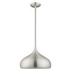 Livex Lighting Metal Shade 1 - Light Pendant in  Brushed Aluminum - 2 of 4