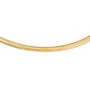 Black Bow Jewelry 8mm 14k Yellow Gold Lightweight Domed Omega Chain Necklace - 2 of 4