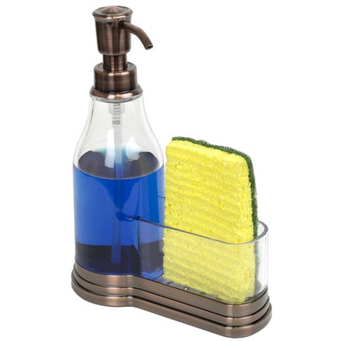 Cheer Collection Dish Soap Dispenser and Sponge Holder