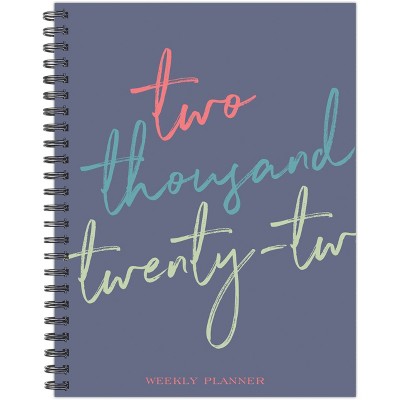 2022 Weekly Planner Softcover 6.5"x8.5" Script Year - Willow Creek Press