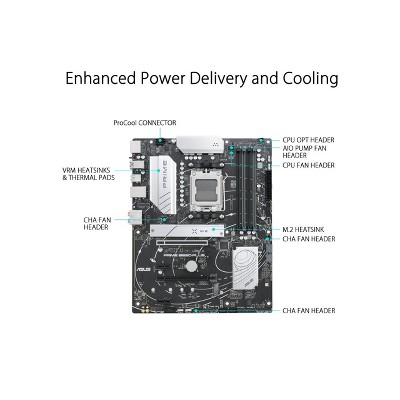 Photo 1 of Asus Prime B650-PLUS Desktop Motherboard - AMD B650 Chipset - Socket AM5 - ATX (primeb650-plus)