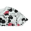 Ladies Mickey Mouse Fashion Shirt - Disney Mickey Mouse Clothing - Mickey Mouse Allover Print Crop Top T-Shirt - 4 of 4