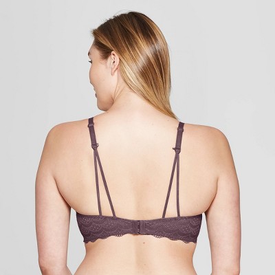 Self Expressions by Target Full Coverage Cotton Bra DK Lilac Size 40B & 40C 