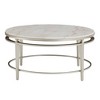 Effie Marble Top Coffee Table Champagne Silver Finish - Inspire Q: Modern Round Design, 4-Leg Metal Frame, 90-Day Warranty - 4 of 4
