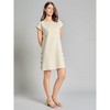 Short Sleeve Side Button Swing Dress - 2 of 3