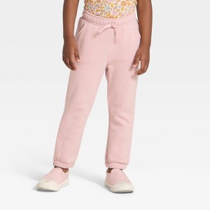 Toddler Girls' Fleece Jogger Pants - Cat & Jack™ - 1 of 3