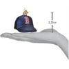 Old World Christmas Blown Glass Ornament for Christmas Tree, Boston Red Socks Baseball Cap (with OWC Gift Box) - 3 of 3