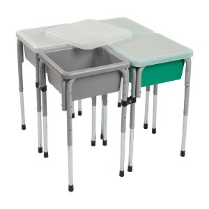 ECR4Kids 4-Station Sand and Water Adjustable Play Table - 1 of 4