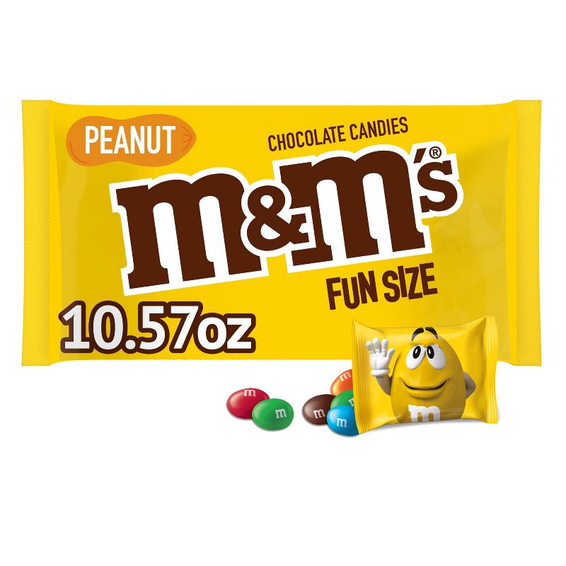 M&#38;M&#39;s Peanut Fun Size Chocolate Candy - 10.57oz, 1 of 11