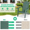 Costway Adirondack Chair HIPS Adirondack Chair with Cup Holder & Cushion Black/Green/Navy/Grey/White/Yellow - 4 of 4
