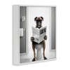 Stupell Industries Boxer Dog & Newspaper, 12" x 12" - 3 of 4