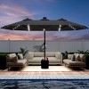 SEVOBAL Patio Umbrellas Outdoor Market Extra Large, Crank Handle for Deck, Lawn, Backyard, Sun Shade - 3 of 4
