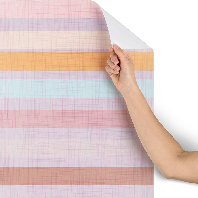 2&#39; x 10&#39; Mirimo Pastello Striped Wallpaper - Deny Designs, 5 of 6