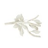 Bird on Branch Taper Candle Holder White Metal by Foreside Home & Garden - 4 of 4