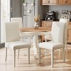 AMERLIFE Velvet Upholstered Dining Chairs, Modern Minimalist Parsons Chairs, - 3 of 3