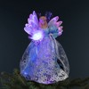 Northlight Lighted Fiber Optic Angel Christmas Tree Topper - 12" - Blue and White - 2 of 4