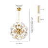 Rennnsan Vexira 16"W 11-Light Sputnik Dandelion Modern Dimmable Chandelier in Gold - 3 of 4