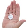 White Juvale Round Key Tags with Split Rings and White Sticker Labels 96 Pack 