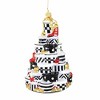 Huras Family 6.5 Inch Black And White Delight Fashion Tree Hand Painted Bold Design Shoes Tree Ornaments - 3 of 3