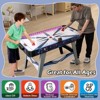 Tangkula 54" Air Hockey Table - Arcade Hockey Table Gaming Set w/LED Electronic Scoring & Lights 2 Pucks 2 Pushers Powerful 12V Motor - 3 of 4