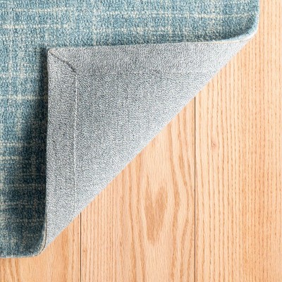 Aegean Blue Handmade Wool Rug 4' x 6'