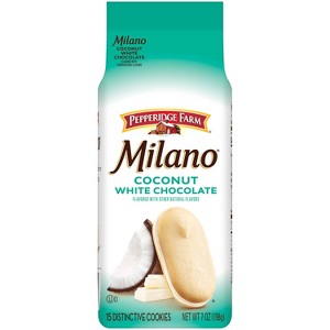 Pepperidge Farm Milano White Chocolate Coconut Cookie - 7oz : Target