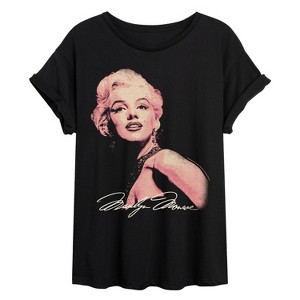 Women's - Marilyn Monroe - Marilyn Monroe Icon Oversized Graphic T-Shirt - 1 of 4
