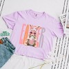 Easter Bunny Disco Ball - Women's Boxy Crop Top Graphic T-Shirt - 2 of 4