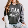 Simply Sage Market Women's Lightweight Garment Dyed Graphic Sweatshirt Utah Forest Scene - 2 of 4
