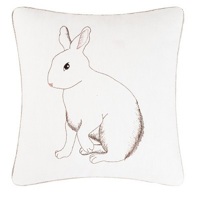 C&F Home 18" x 18" Bunny Spring Easter Embroidered Pillow