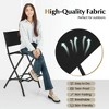 Resenkos Counter Bar Stools Set, Counter Stool Set,Folding Bar Stools Set of 2 Backrest Humanized Footrest-Black - 4 of 4