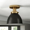 Hudson and Canal 8" Semi Flush Mount with Metal Shade - 2 of 4