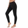 Women's Jeans High Waist Faux Denim Leggings with Pockets - 3 of 4
