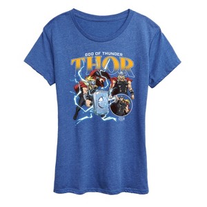 Women's - Marvel - Thor God of Thunder Short Sleeve Graphic T-Shirt - 1 of 4