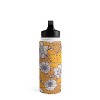 Avenie Dahlia Lineart Orange Water Bottle - Society6 - 2 of 4