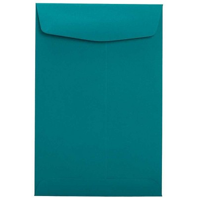 LUX 9" x 12" 70lbs. Open End Envelopes Teal Blue 50/Pack EX4894-25-50