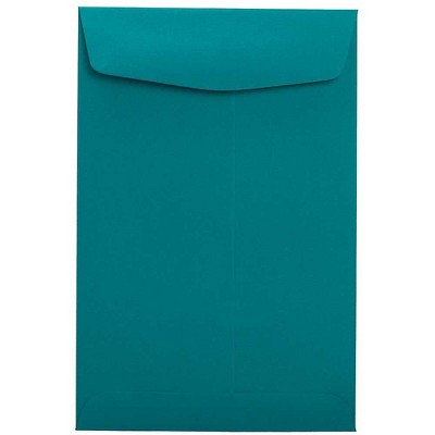LUX 9" x 12" 70lbs. Open End Envelopes Teal Blue 50/Pack EX4894-25-50