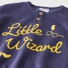 Baby Boys' 2pc Harry Potter 'Little Wizard' Pullover Sweatshirt and Bottom Set - Navy Blue - 3 of 4
