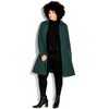 Women's Plus Size Blushing Belle Coat - jade | CITY CHIC - 3 of 4