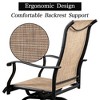 Karl Home | 2 Pcs Metal-framed Outdoor Swivel Bar Stool - 4 of 4