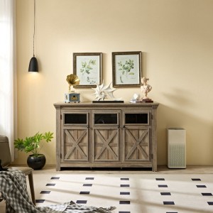 3 Doors Cabinet Large Buffet Sideboard accent Cabinet for Dining Room - 1 of 4