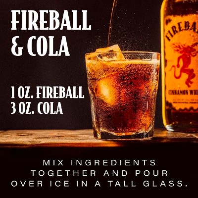 Fireball Low-Proof Cinnamon Whiskey - 10pk/50ml Bottles