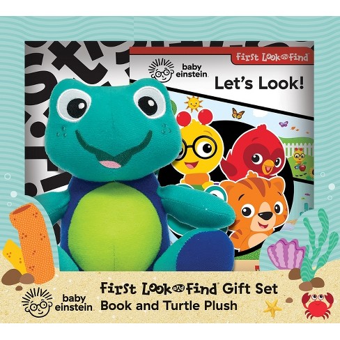 Baby Einstein: Let's Look! First Look And Find Gift Set Book And Turtle  Plush - By Pi Kids (mixed Media Product) : Target